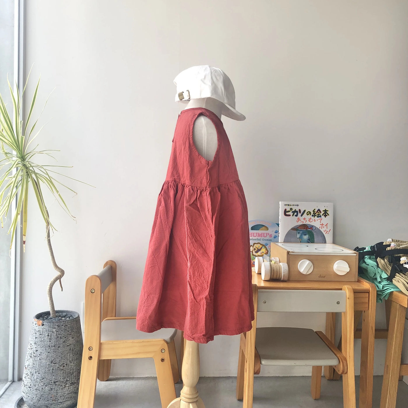 【hamomisi】No sleeve one piece(110.120)