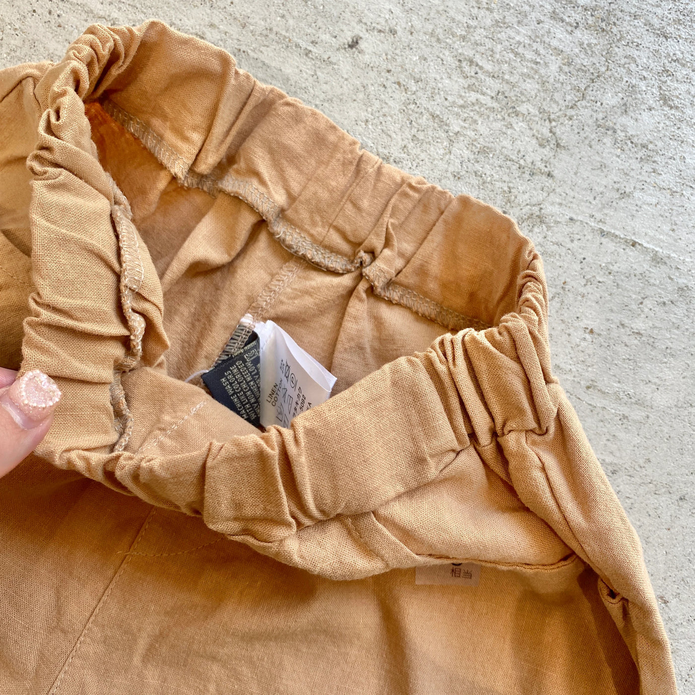 【hamomisi】Linen short pants (110.140.150)