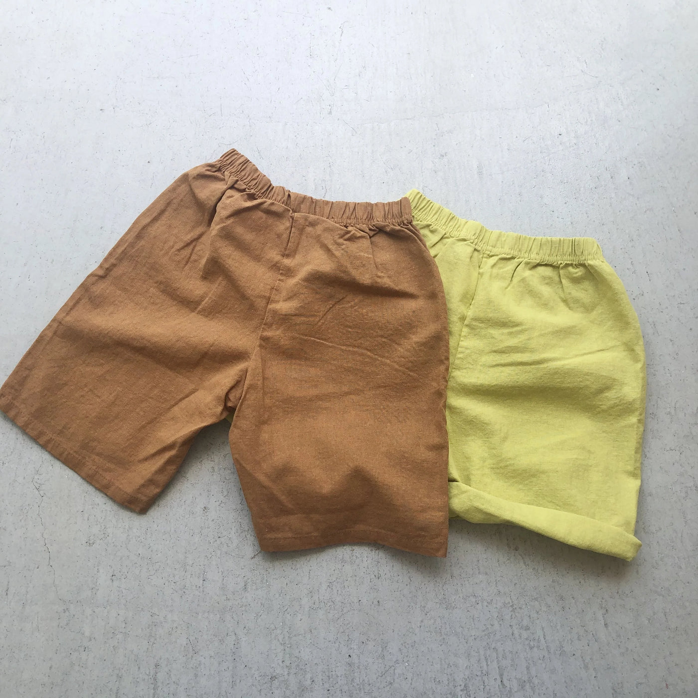 【hamomisi】Linen short pants(110~150)