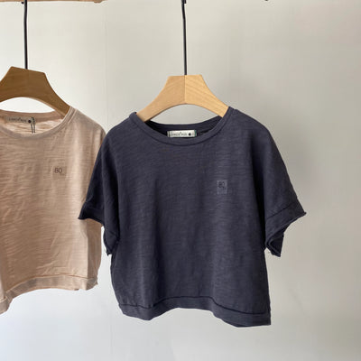 【hamomisi】Cropped length t-shirt(80~130)