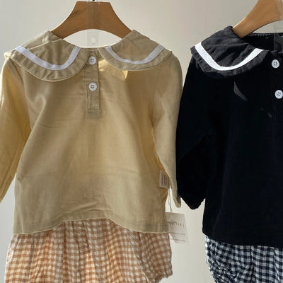 【hamomisi】Checkered pants set(73~90)