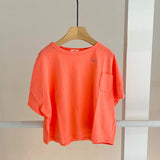 【hamomisi】Chest pocket T-shirt(80~130)