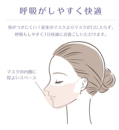 【hamomisi】立体不織布マスク　バイカラータイプ（10枚ずつ個包装） 20枚入