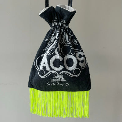 【hamomisi】Remake fringe drawstring bag