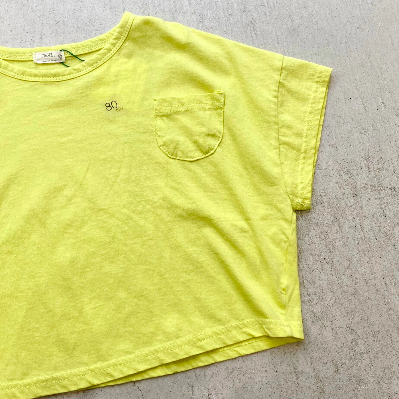 【hamomisi】Chest pocket T-shirt(80~130)