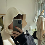【ハモミシノオトナフク】Soft Knit Hood Muffler
