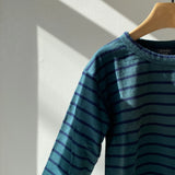 【hamomisi】Border long T- shirt (90~150)