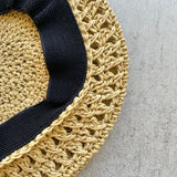 【hamomisi】Paper openwork beret