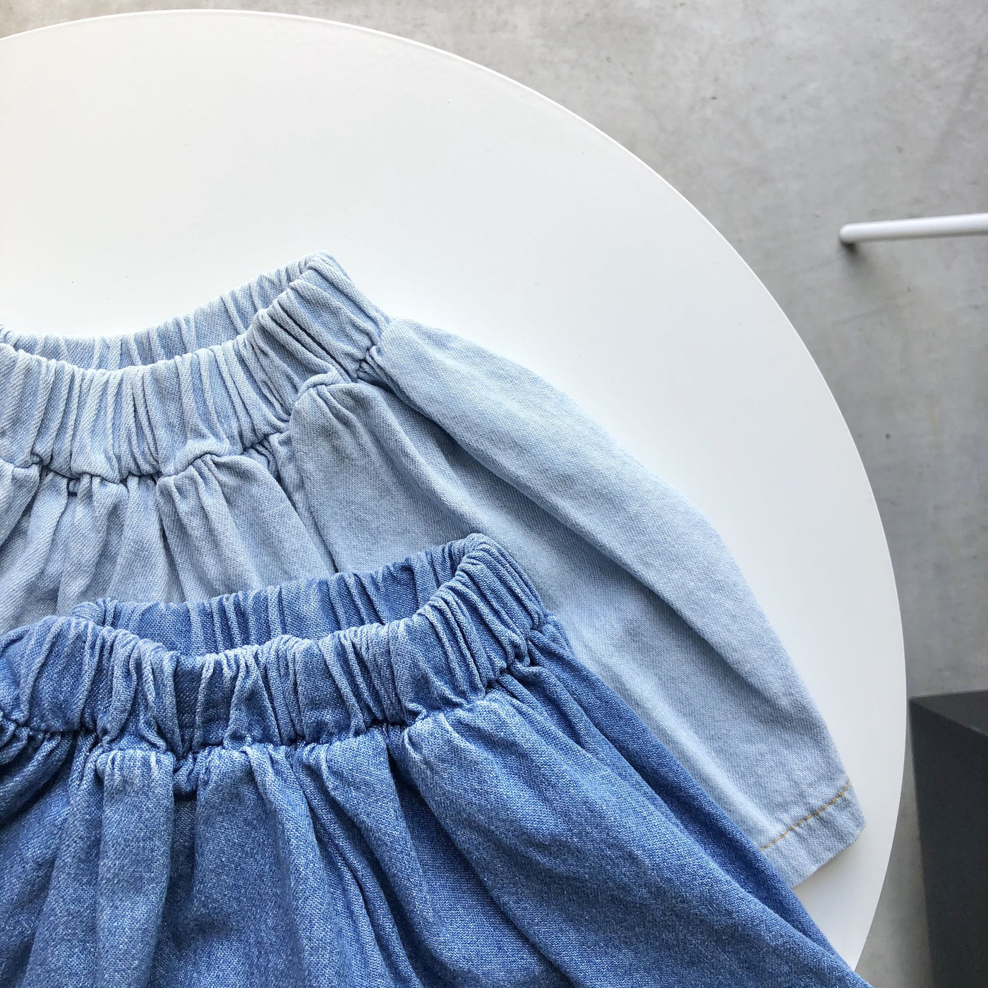 【hamomisi】Denim skirt (80~100)
