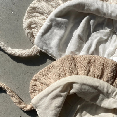 【hamomisi】Knit baby hat(44cm)