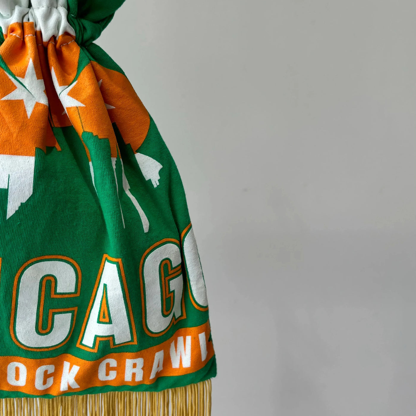 【hamomisi】Remake fringe drawstring bag