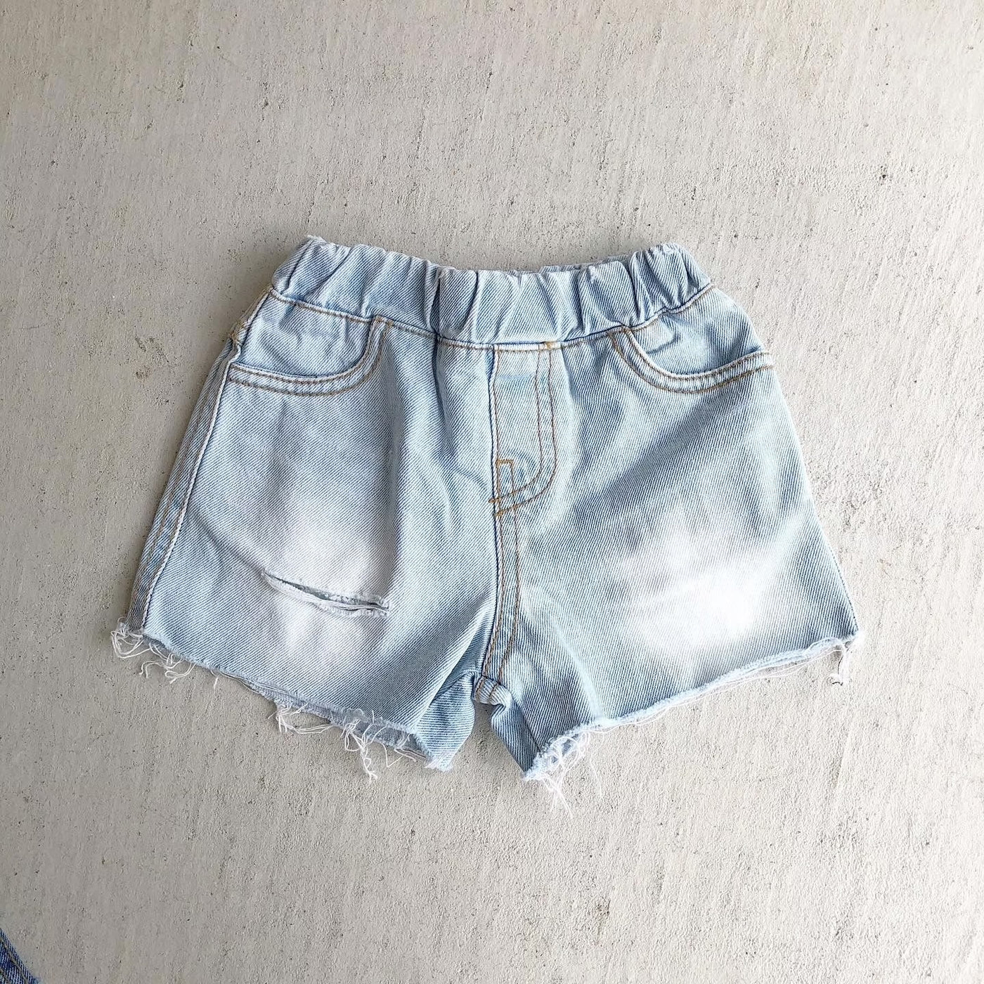 【hamomisi】Damage Denim shorts(90~120)