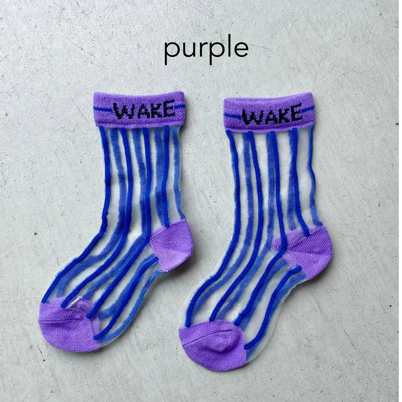 【hamomisi】sheer stripe socks