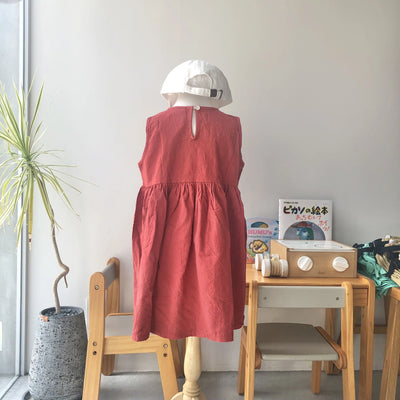 【hamomisi】No sleeve one piece(110.120)