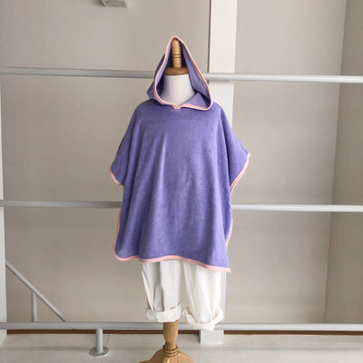 【hamomisi】hooded towel poncho(90~110)