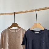 【hamomisi】Cropped length t-shirt(80~130)