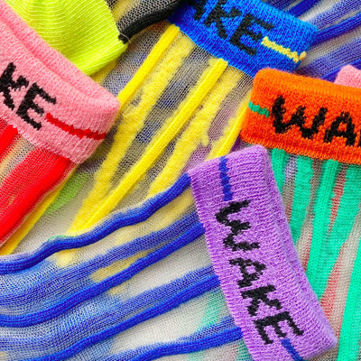 【hamomisi】sheer stripe socks