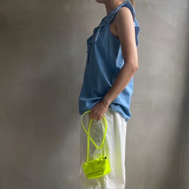 【ハモミシノオトナフク】Frill yoke north blouse