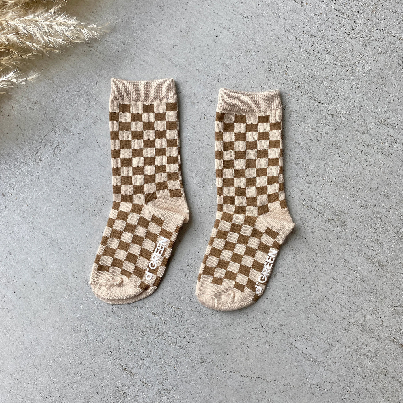 【hamomisi】checkerboard socks dig