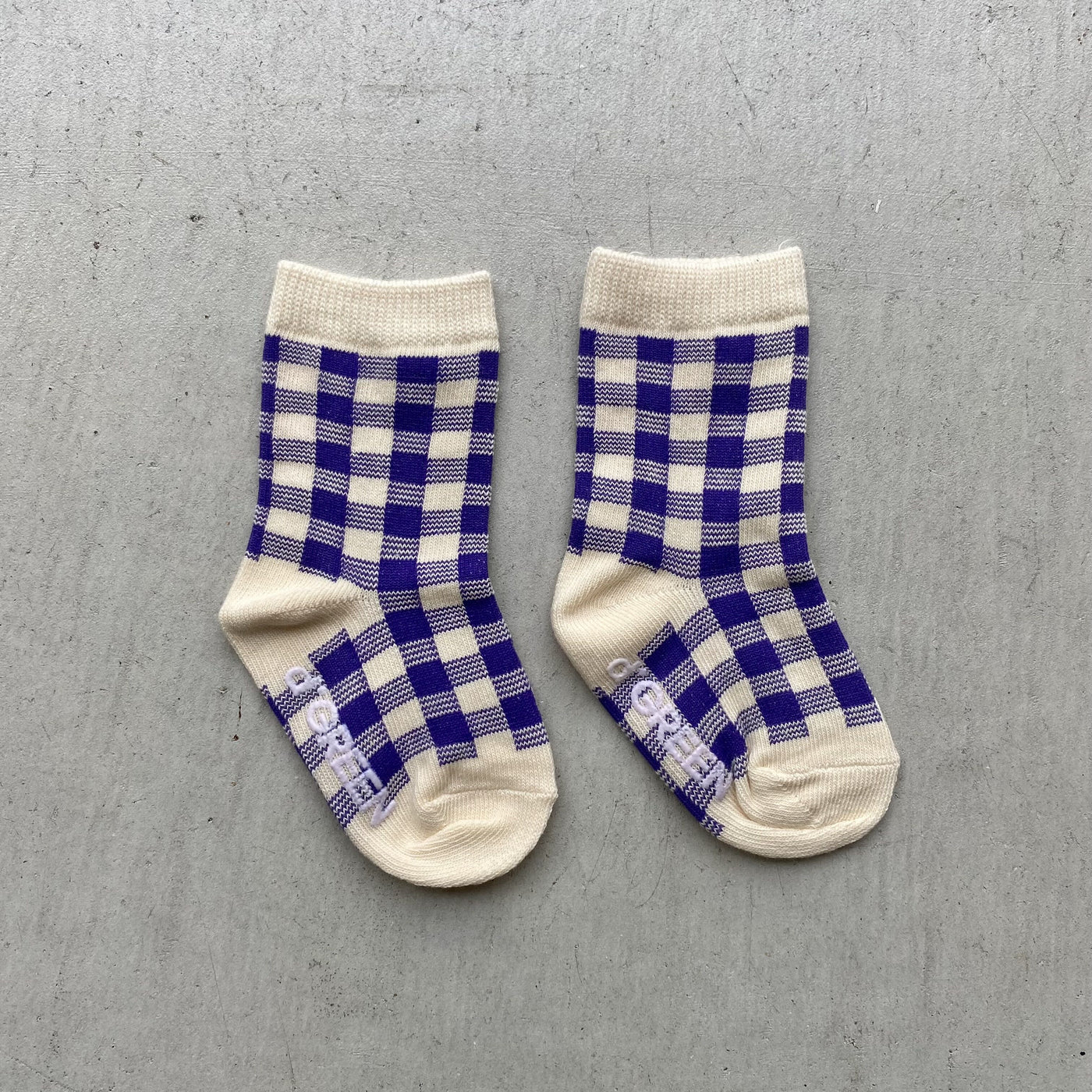 【hamomisi】vivid check socks dig