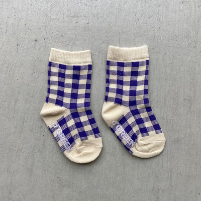 【hamomisi】vivid check socks dig