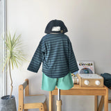 【hamomisi】Border long T- shirt (90~150)