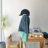 【hamomisi】Border long T- shirt (90~150)