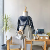 【hamomisi】Border long T- shirt (90~150)