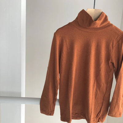 【hamomisi】Turtleneck long T-shirt (80~140)