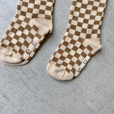 【hamomisi】checkerboard socks dig