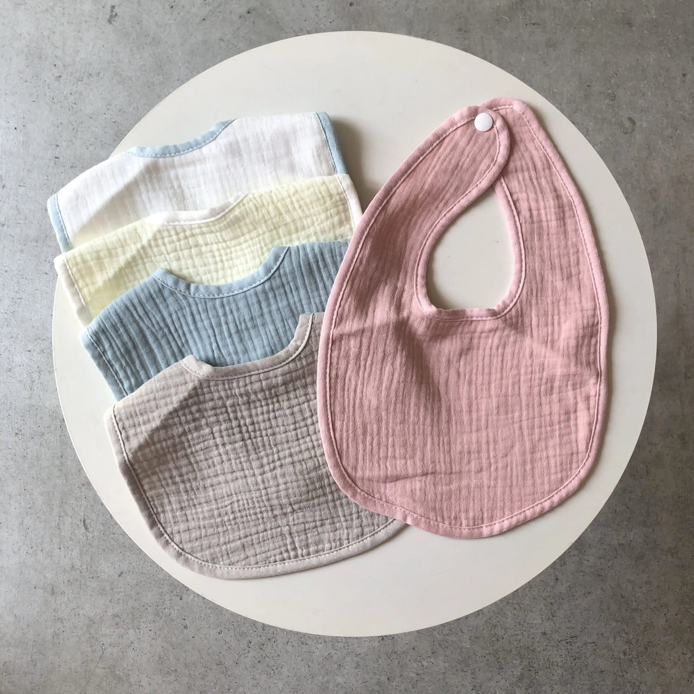 【hamomisi】4-layer cotton bib