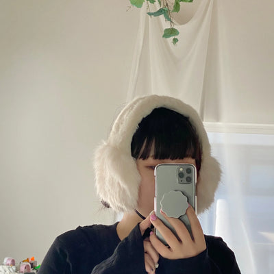 【ハモミシノオトナフク】Fur ear muffler