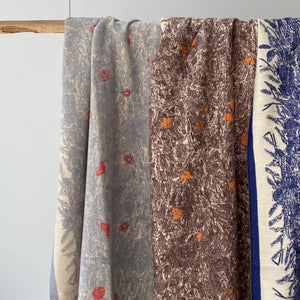 【ハモミシノオトナフク】Reversible floral print stole