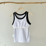【ハモミシノオトナフク】Bicolor American sleeve tank top