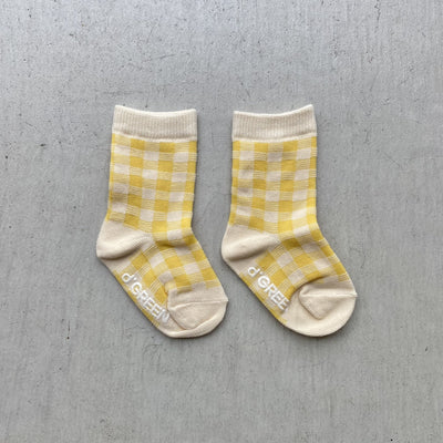 【hamomisi】vivid check socks dig