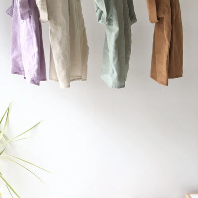 【hamomisi】Open color shirt(90~150)