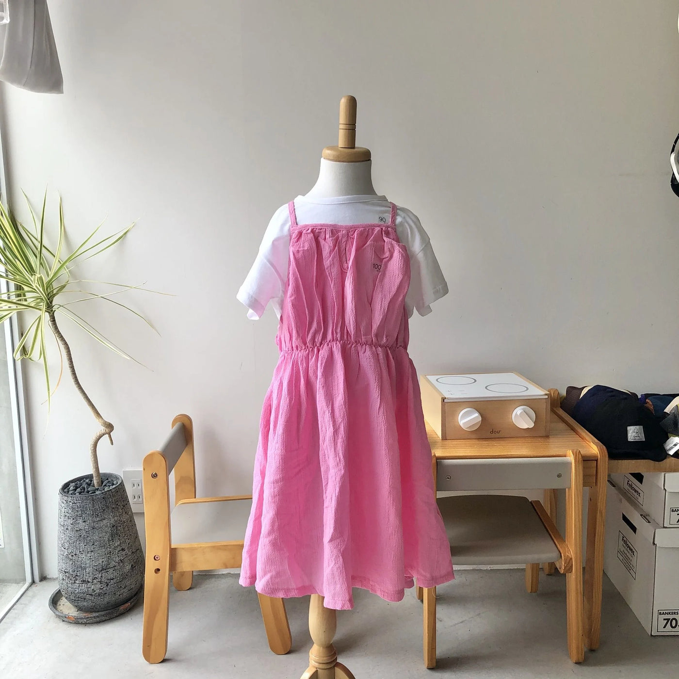 【hamomisi】Summer long one piece(100~130)