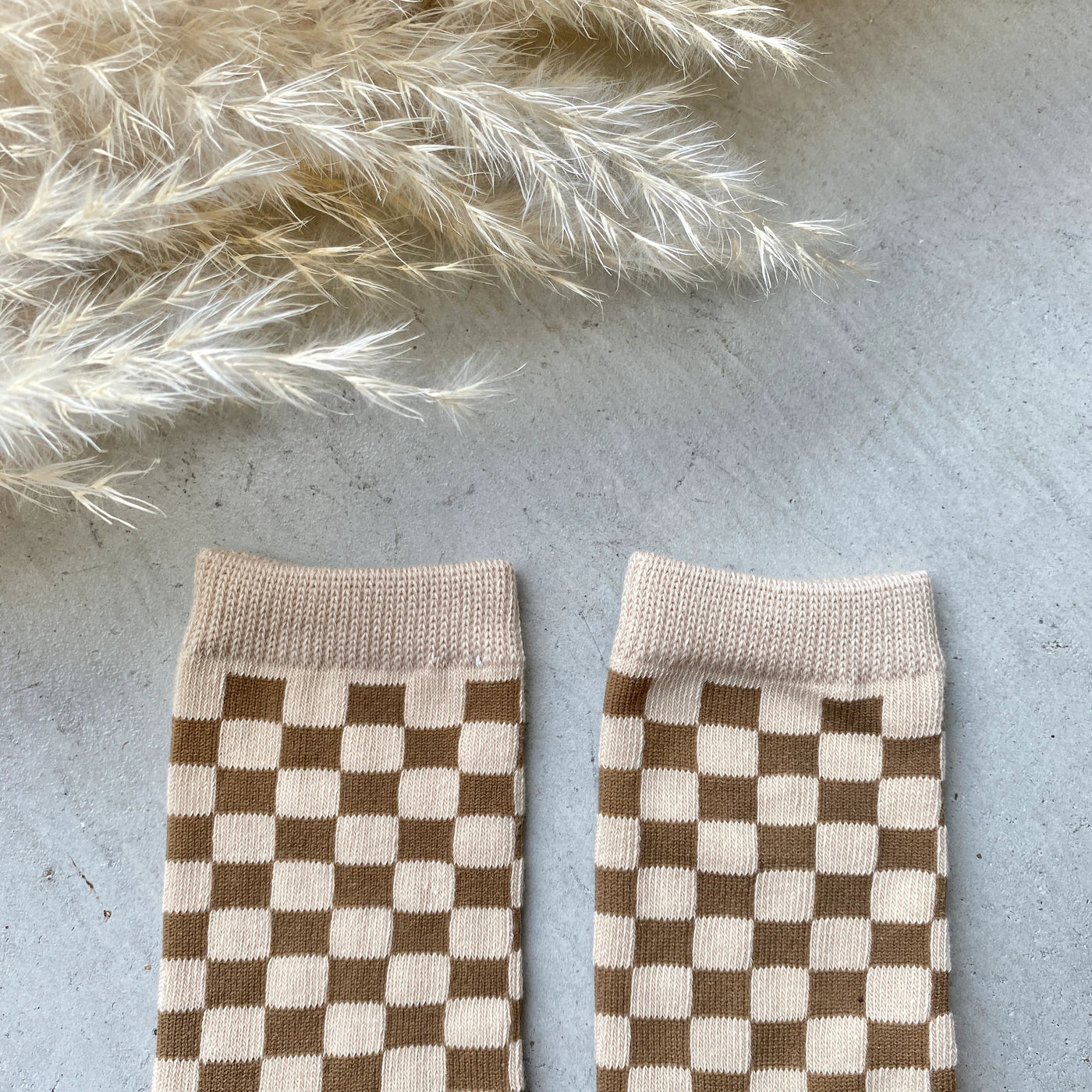 【hamomisi】checkerboard socks dig