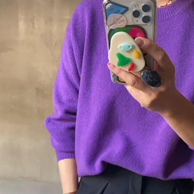 【riru】KAO no.271 (スマホグリップ仕様)