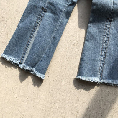 【hamomisi】Center slit denim(80.90.120)