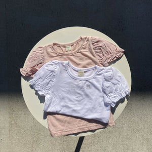 [hamomisi] Puff Sleeve T-shirt (80-120cm)