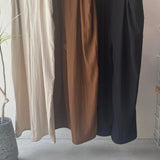 【ハモミシノオトナフク】Linen-like bustier-style salopette