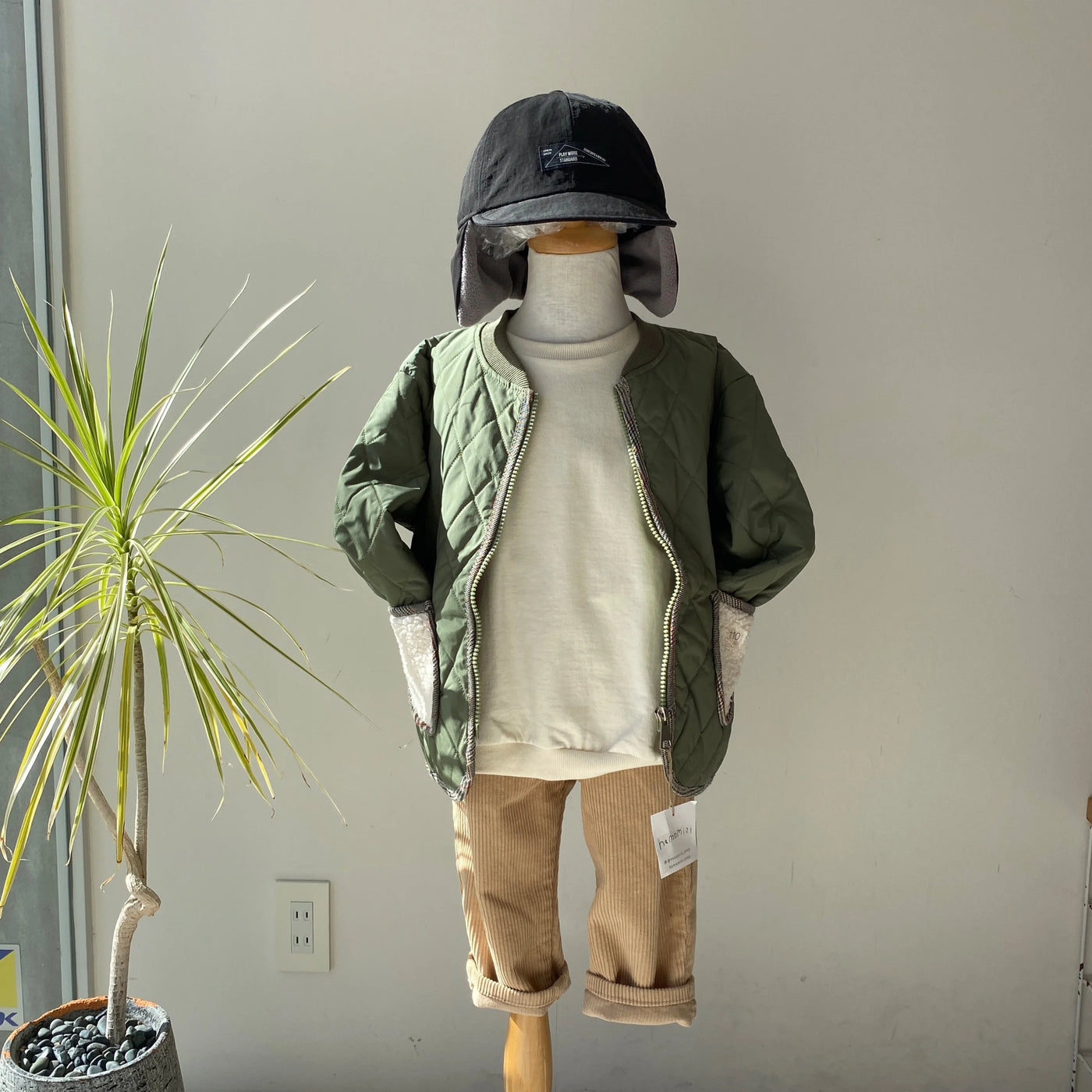 【hamomisi】Quilted jacket(80.90.110)