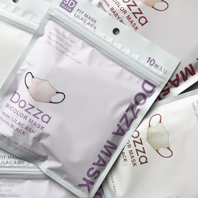 【hamomisi】立体不織布マスク　バイカラータイプ（10枚ずつ個包装） 20枚入