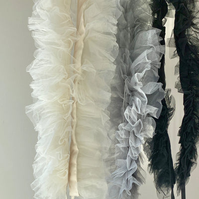 【ハモミシノオトナフク】Tulle shoulder strap