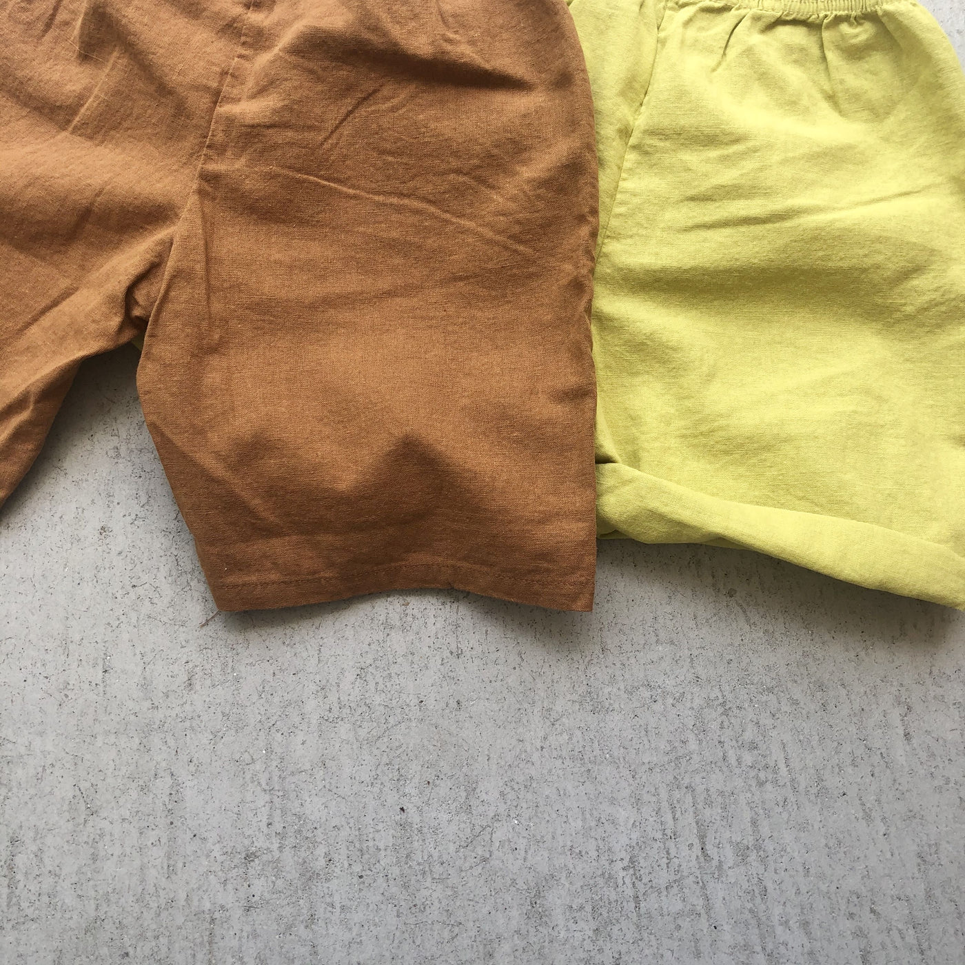 【hamomisi】Linen short pants(110~150)