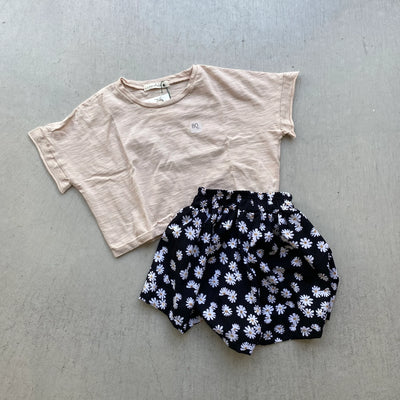 【hamomisi】Cropped length t-shirt(80~130)