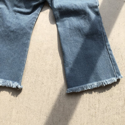 【hamomisi】Center slit denim(80.90.120)