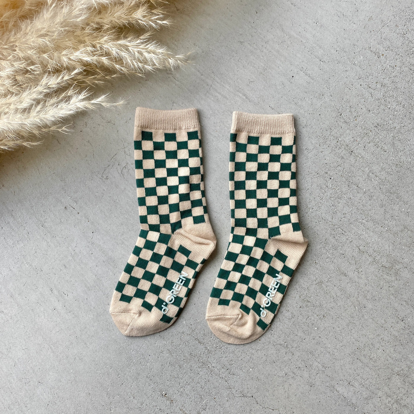 【hamomisi】checkerboard socks dig
