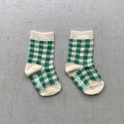【hamomisi】vivid check socks dig